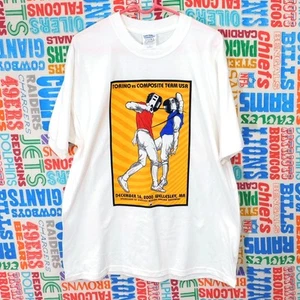 Y2K Zivkovic Fencing T Shirt Size XL Torino vs Composite Team USA Double Sided - Picture 1 of 5