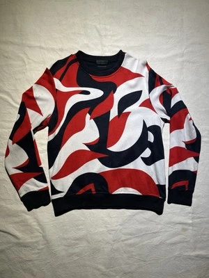 Alexander McQueen Sweatshirt Abstract Color Print Jumper Size Small Medium AOP - Image 1 of 4