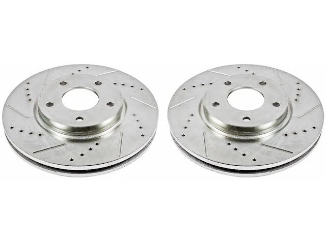 Front Brake Rotor Set For 02-09, 11-17 Nissan Infiniti Quest M45 Q45 MS37D6 - Image 1 of 1