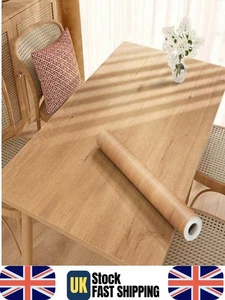 Rovere chiaro vinile avvolgente autoadesivo tavolo mobili adesivo legno impermeabile - Foto 1 di 7