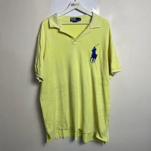 Polo Ralph Lauren Men's Polo Shirt Yellow Size XXL Slim Short Sleeve Cotton - Bild 1 von 9