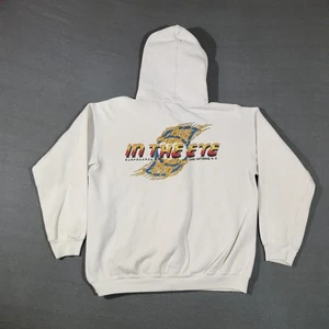 Vintage In The Eye Surfboards Hoodie Herren Größe Large weiß durchgehender Reißverschluss hergestellt in den USA - Bild 1 von 23