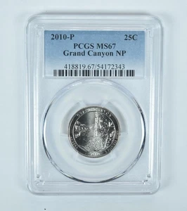 2010-P Washington Quarter ATB Grand Canyon MS67 PCGS - Picture 1 of 5