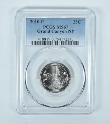 2010-P Washington Quarter ATB Grand Canyon MS67 PCGS - Image 1 of 4