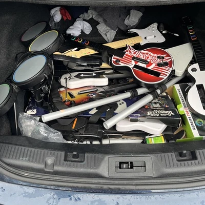 Large Guitar Hero/Guitar Lot Drums with Stand and Pedal Untested - Image 1 of 4