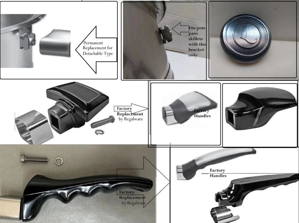Pick: Lifetime Solar 12/24 Layer Handle Knob for Stockpot Saucepan Skillet *+# - Image 1 of 1