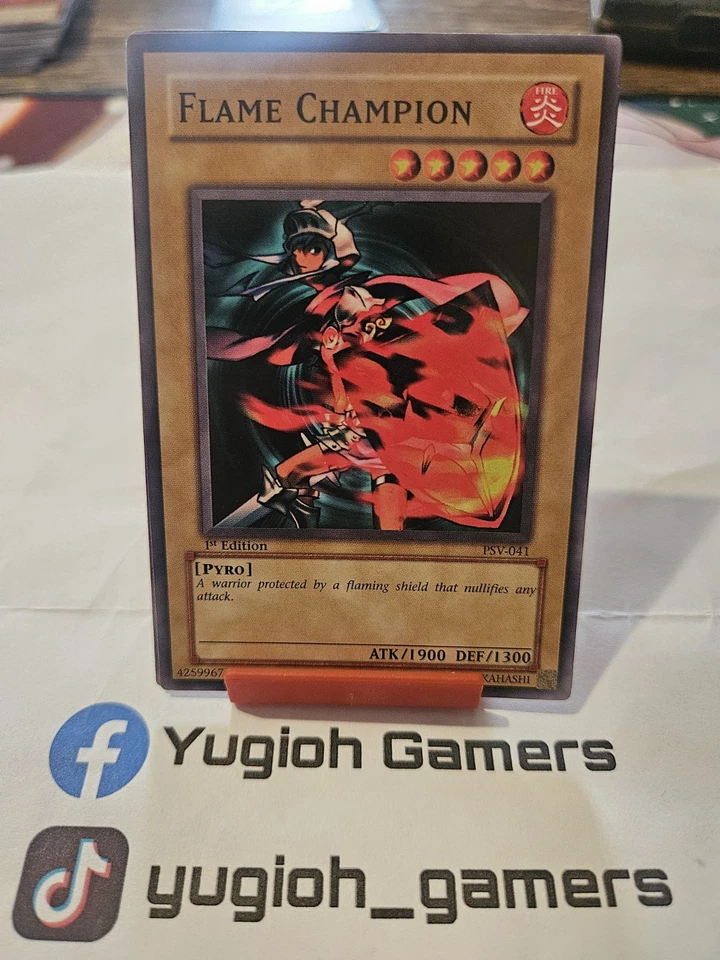 Yu-Gi-Oh Flame Champion PSV 1st Edition Common Light  Played  - Image 1 of 1
