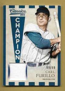 CARL FURILLO 2014 PANINI CLASSICS GAME MAGLIA USATA SP CARD #'D /99 MLB DODGERS - Foto 1 di 2