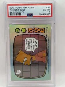 2013 Topps 75th Anniv. The Simpsons - Rainbow Foil #96 PSA 6 EX-MT - Picture 1 of 2