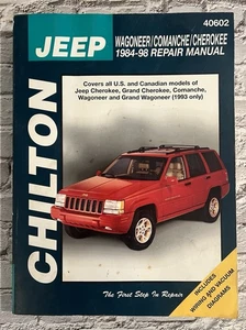 Chilton Jeep Wagoneer / Comanche / Cherokee 1984-1998 Repair Manual 40602 - Imagen 1 de 8