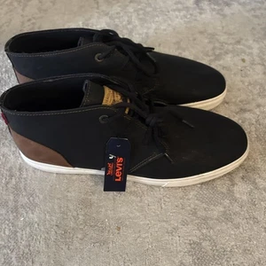 Levi Strauss & Co. Men's Size 13 Black &Tan Lace Up Ankle Boots New G10 - Picture 1 of 6