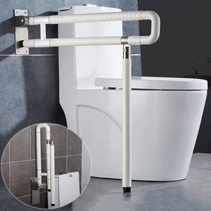 Faltbarer WC Haltegriff Handicap Reling Griffe Bad Sitz Unterstützung Klappbar  - Bild 1 von 6