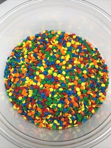 Bright Sequin Shapes Bakery Topping Sprinkles sequins 1 pound - Picture 1 of 1