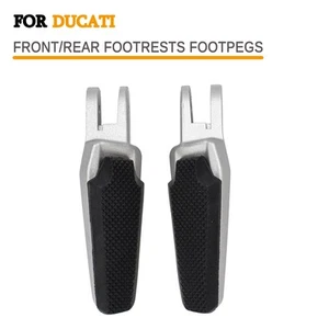 Rear Passenger Foot Pegs Footrests For Ducati Monster 821/Dark 1200/S/S Stripes - Picture 1 of 11