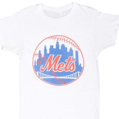 VINTAGE MLB NEW YORK METS TEE SHIRT 1980S XS MADE IN USA - Image 1 of 4