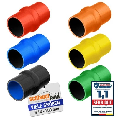 SCHLAUCHLAND GMBH HUMP Silikonschlauch 0-10° flexibel Schlauch Ladeluft Kühler Grad Winkel Bogen