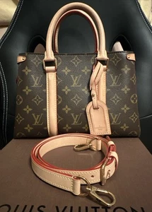 Authentic Louis Vuitton Soufflot BB Monogram Canvas 2 Way Bag W/Box & Dustbags - Picture 1 of 24