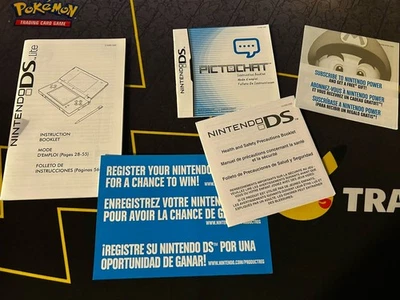 Consola Nintendo DS Lite Instrucciones, Pictochat, Folletos de Precauciones e Insertos Foto 1 de 2