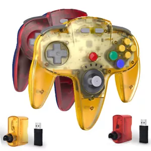 Wireless N64 Controller For N64 Nintendo Switch PC NSO Mac Windows w/Rumble Pak - Picture 1 of 49