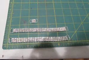1 fila de conectores de bikini de cristal estrás cadena de metal para decoración de ropa de baño - Imagen 1 de 1