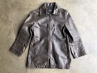 A.P.C. Leather Riders Jacket sz Small Brown Made in France