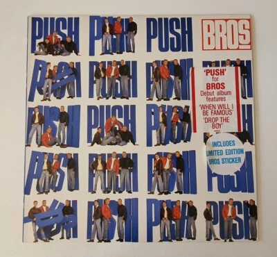 Bros Push 12” 33 RPM Vinyl Record 460629 1 CBS Records 1988 Original - Image 1 of 4
