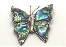 Pin/Brooch from Mexico- Discounted! Alpaca Abalone Shell Butterfly
