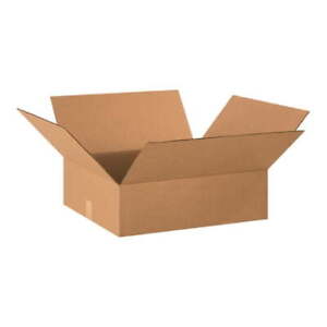 20 x 18 x 4" Flat Corrugated Boxes, ECT-32 Brown Shipping/Moving Boxes 25 Boxes