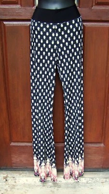 ЛЕГГИНСЫ GEORGE A LTD. BELLBOTTOM РАЗМЕР S ЖЕНСКИЕ МНОГОЦВЕТНЫЕ СМЕСЬ ПОЛИ/СПАНДЕКСА - Изображение 1 из 4