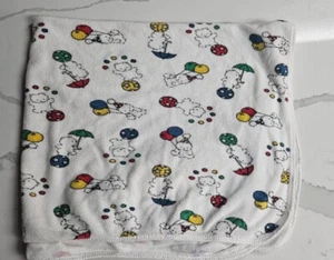 Vintage Carter's Teddy Bear Balloons Baby Towel Hooded 100% Cotton Made in USA - Picture 1 of 8