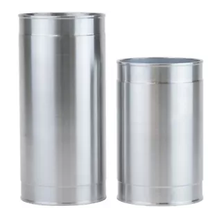 Air intake pipe 3.5 OD x 10 straight wall heavy tube aluminum undercut ends - Picture 1 of 9