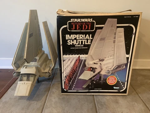 Star Wars ROTJ Imperial Shuttle Vintage Kenner 1984 With Box Vintage Original Cover