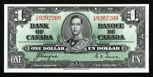 1937 Canada $1 Banknote, UNC - Picture 1 of 2