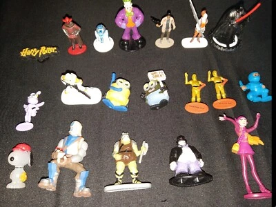 Lote de 19 Figuras Vintage Mini Star Wars, Snoopy, Batman, Ninja+más.PVC BIN62E  Foto 1 de 4