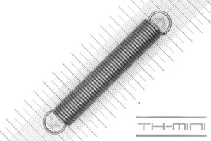 Zug-Feder 2mm Haken Öse 18x118mm 12,8kg Spiral Edel-stahl rostfrei Metall - Picture 1 of 1