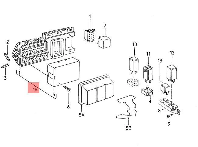 Genuine VW Fuse Socket NOS AUDI VW 50 Polo Derby Vento-Ind 861937027 - Image 1 of 1