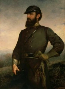hochwertiges Ölgemälde handgemalt auf Leinwand " Stonewall Jackson " - Bild 1 von 7