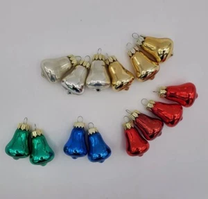 Vintage Weihnachtsschmuck Jingle Bells Miniatur Weihnachtsdekoration 14er Set - Bild 1 von 8