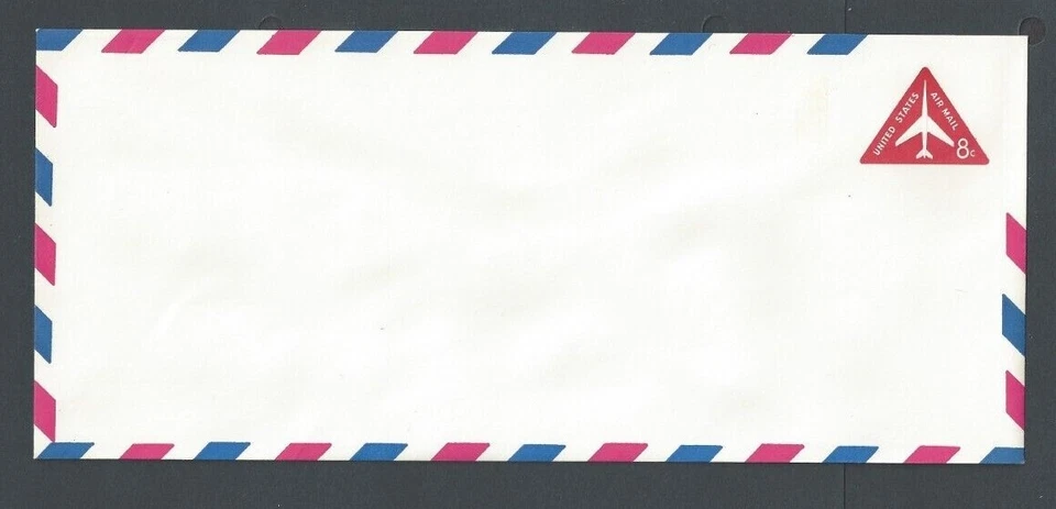 UC37a 8c Carmine Mint Entire Size 23 Wmk 49 Tagged Airmail - Image 1 of 1