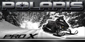 2017 ProX Polaris AXYS 800 SKS ASSAULT RUSH Snowmobile Snocross Vinyl Banner - Picture 1 of 3