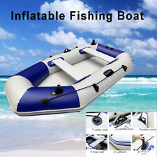 4 Person Inflatable Boat Set Raft Fishing Dinghy Rowing Boat on Lakes Rivers US