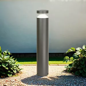 LED Pollerleuchte Anthrazit 50cm 4000K 440lm IP44 CILINDER Wegeleuchte Garten - Bild 1 von 5