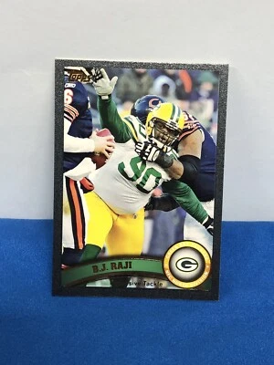 2011 Topps Football Card Black Border B.J. Raji 19/55 #225 Packers - Image 1 of 4