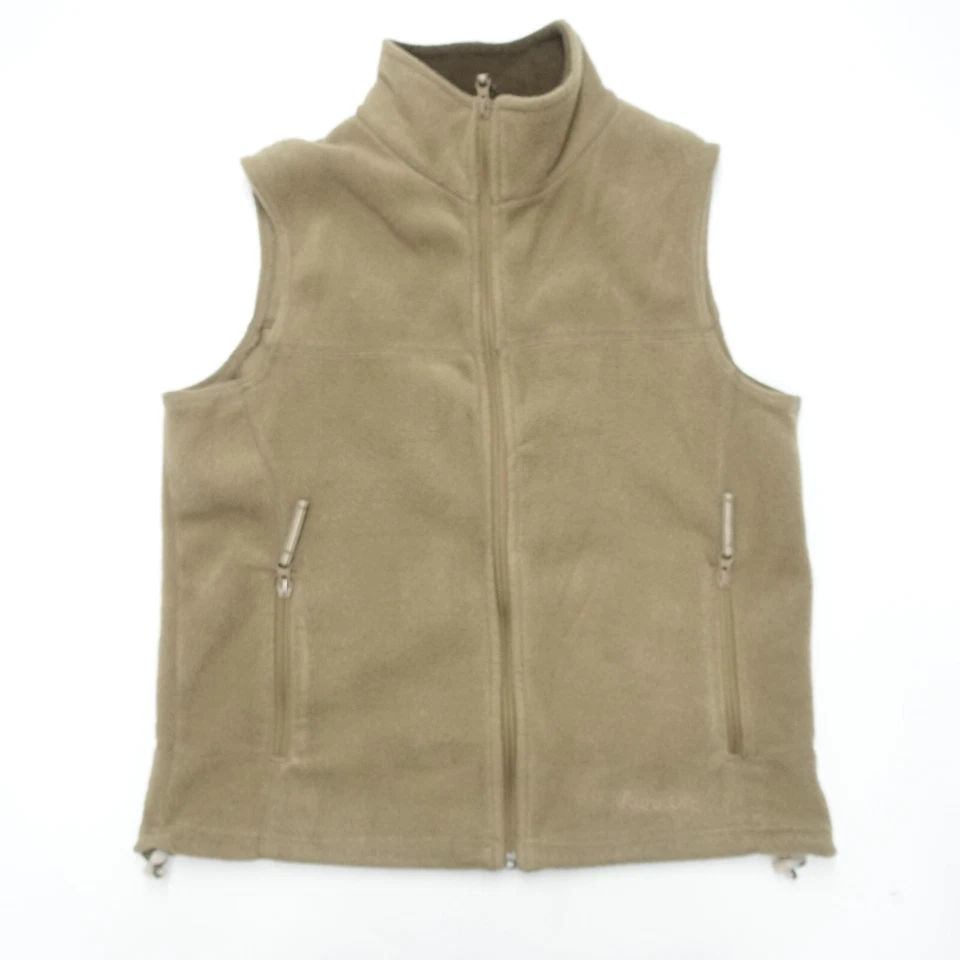 Cabelas Outerwear Fleece Vest Jackets Women Medium Brown Full Zip 100% Polyester - Image 1 of 4