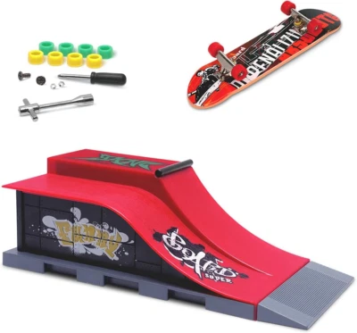 KETIEE Finger Skateboard Rampe, Mini Griffbrett Skate Park Kit Rampenteile Finge - Bild 1 von 4