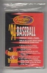 1994 Sportflics Rookie & Traded Baseball Factory Sealed Sample Pack