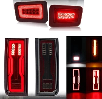 For 2005-09 Hummer H2 SUV LED Tail Lights Rear Running Brake Signal Reverse Lamp - Image 1 of 4