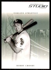 2005 Donruss Studio Bobby Crosby Oakland Athletics #201 MLB Baseball