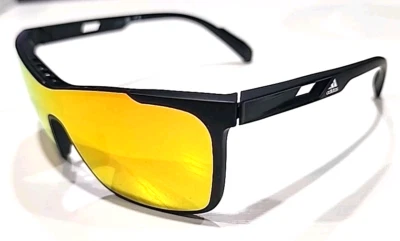 Adidas SP0019 Black Shield Red Sport Sunglasses Color Changing Lenses - Image 1 of 4