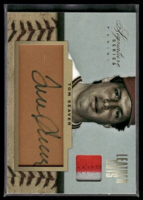2012 Signature Series - Leather Cuts Materials Prime #29 Tom Seaver /25 - Image 1 of 2